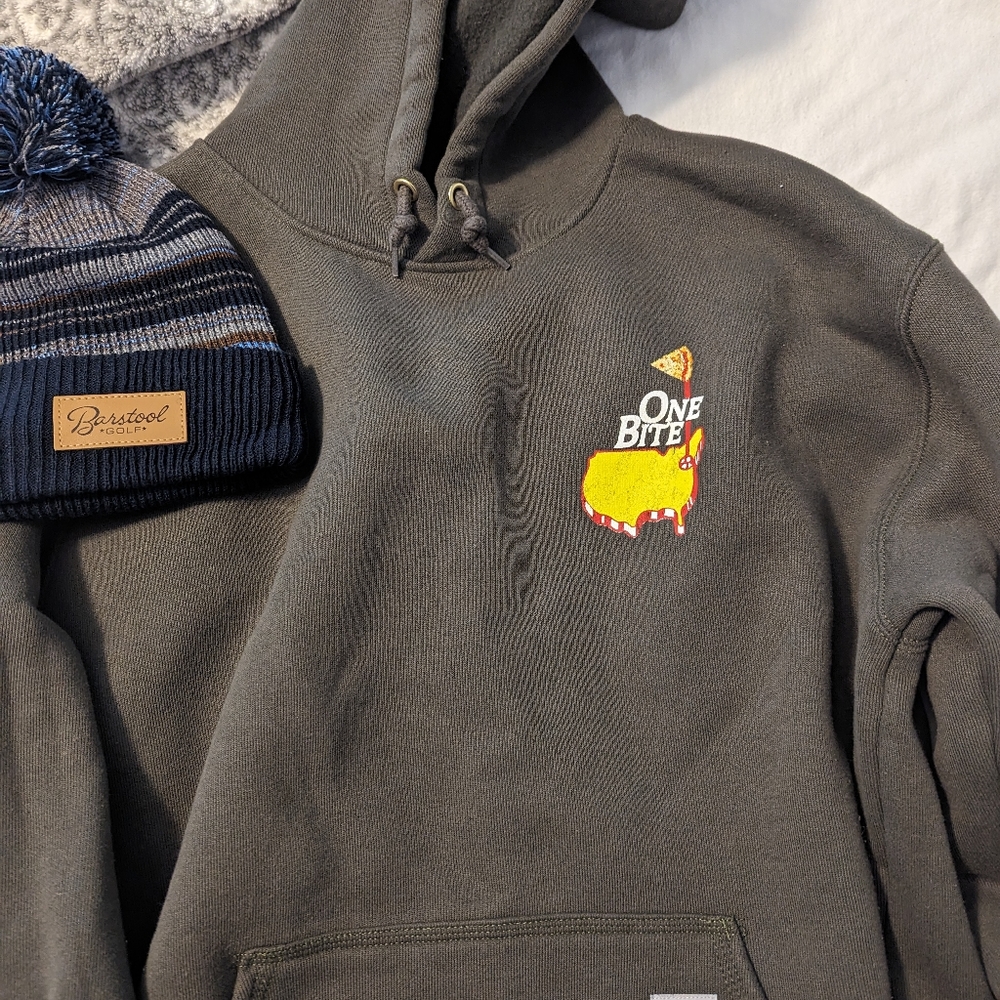 Men's large dark green Carhartt hoodie